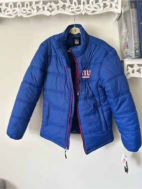NFL Official New York Giants Puffer Jacket Football NWT